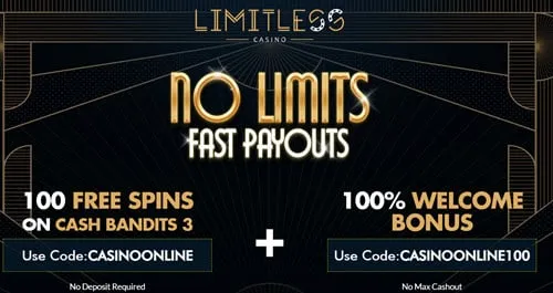 Limitless Casino No Deposit Bonus Codes + Review 
